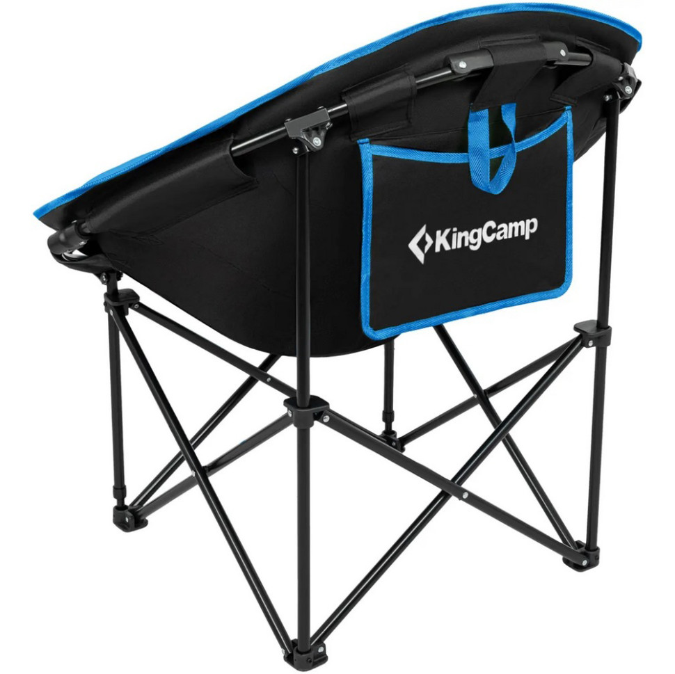 Крісло туристичне Comfort Moon KingCamp KC3816_BLACK/ROYALBLUE, до 120 кг