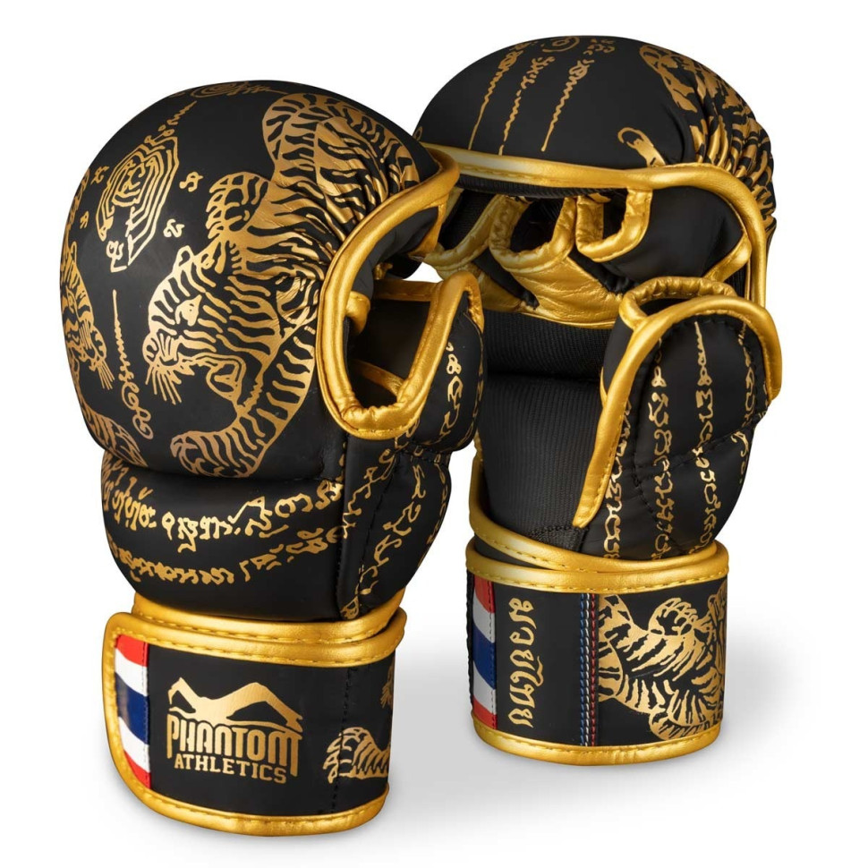 Рукавиці для ММА Muay Thai Phantom PHMMAG2939-LXL Black Gold, L/XL (капа в подарунок)