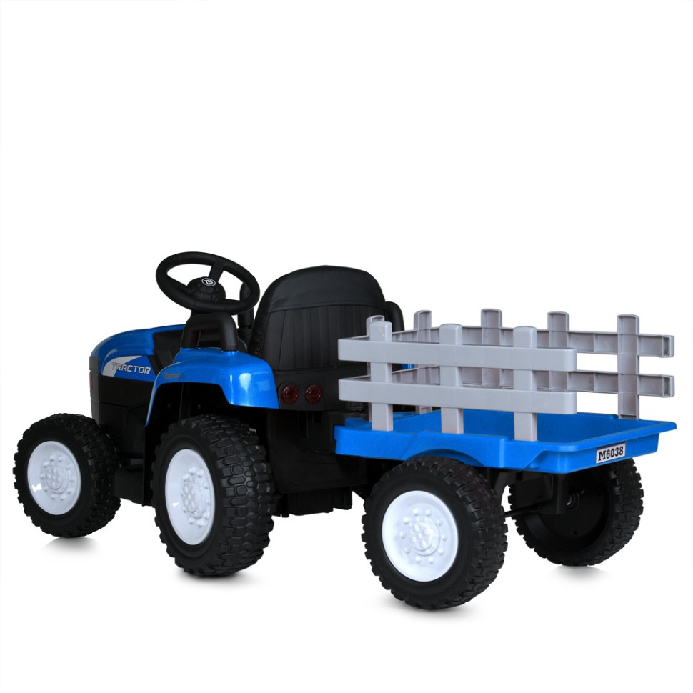 Детский электромобиль Трактор Bambi Racer M 6038EBLR-4 до 30 кг