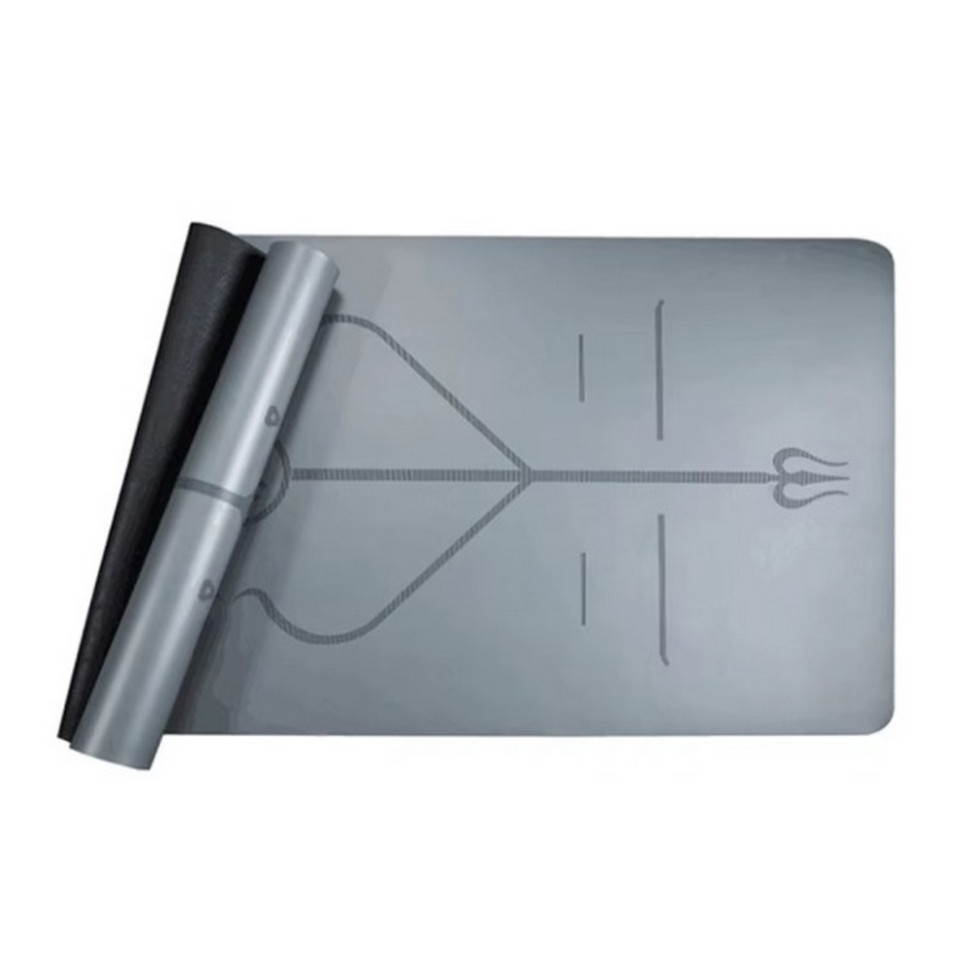 Килимок для йоги Generation Fitness 523390FS 183х61х0,6 см, сірий