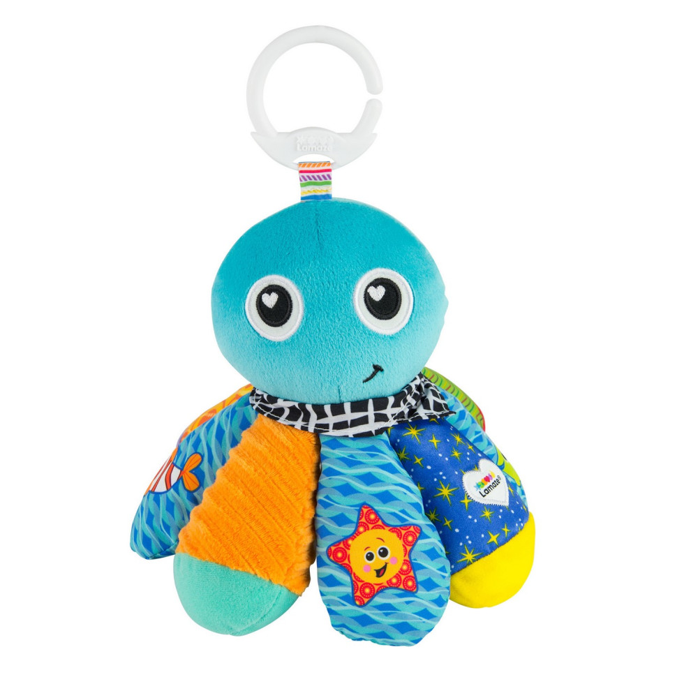 Мягкая игрушка-подвеска Осьминог Lamaze L27514 с пищалкой и зеркальцем 