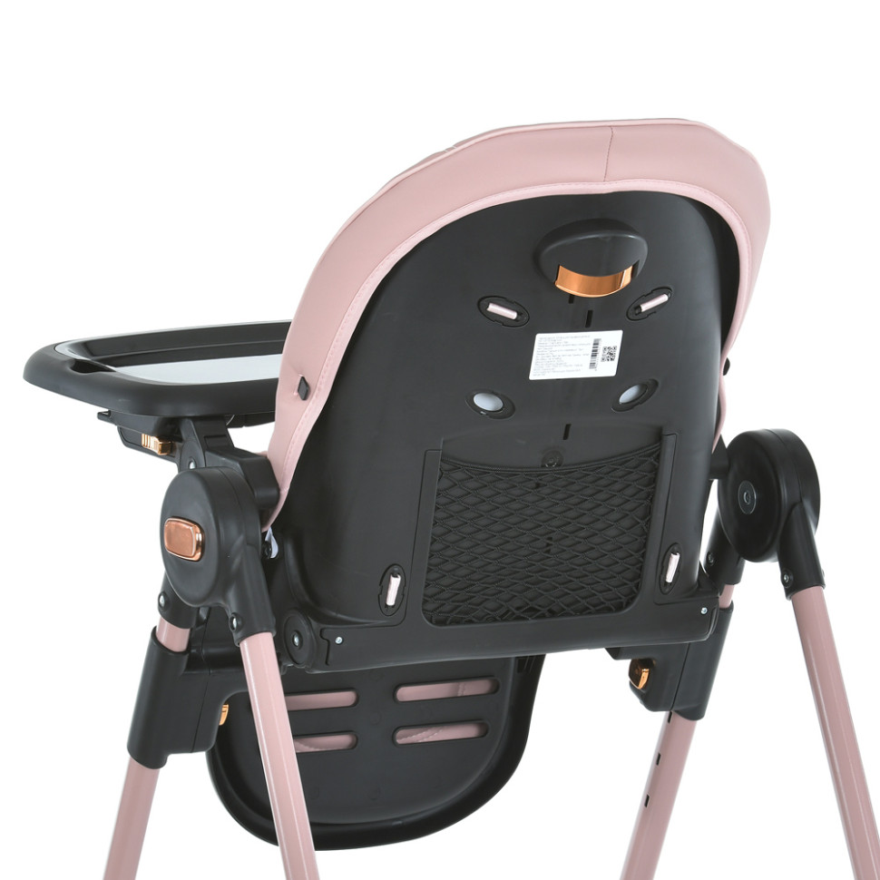 Стілець для годування EL CAMINO ME 1037-B CRYSTAL Rose Gold до 15 кг