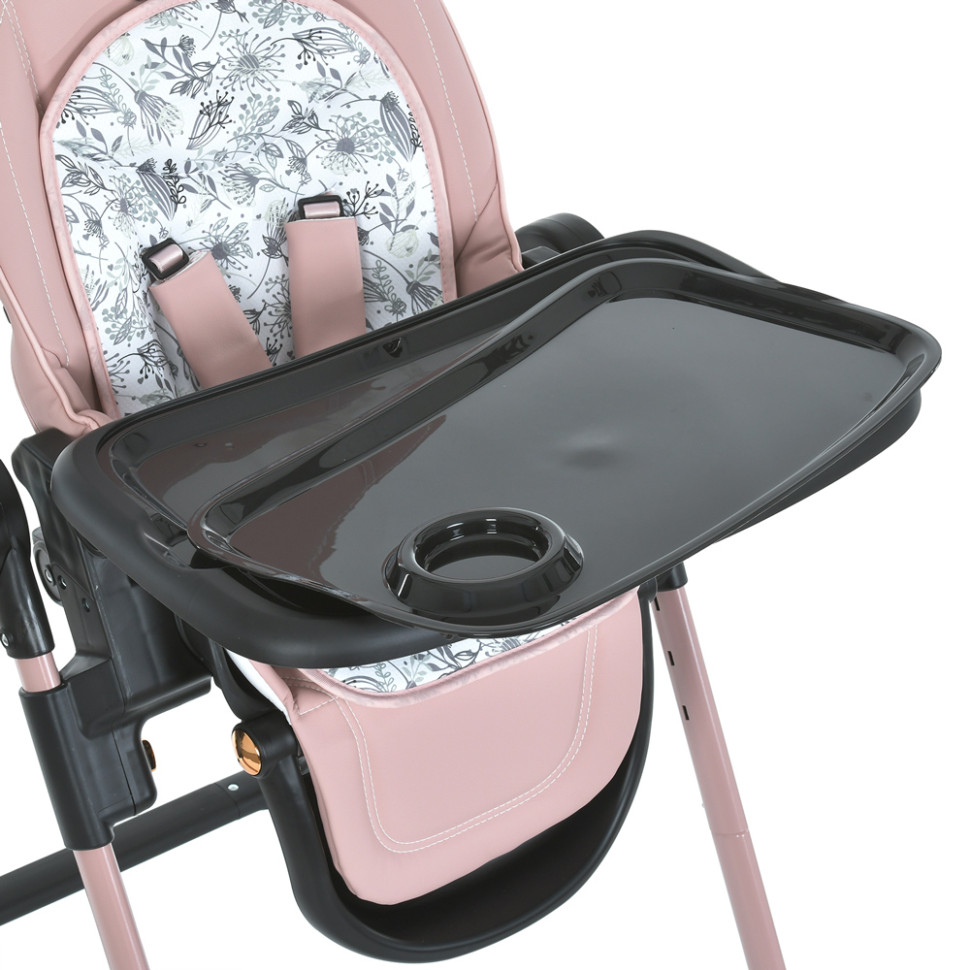 Стілець для годування EL CAMINO ME 1037-B CRYSTAL Rose Gold до 15 кг