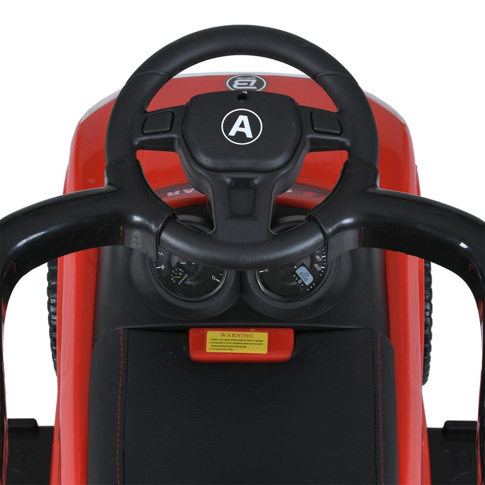 Дитяча каталка-толокар Bambi Racer M 5045L-3 червоний, з батьківською ручкою