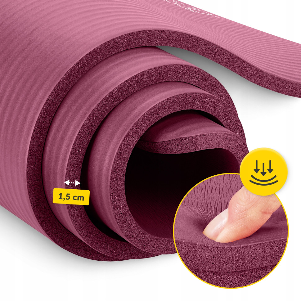 Килимок спортивний для йоги та фітнесу 4FIZJO P-5905973406710, 180 x 60 x 1,5 см