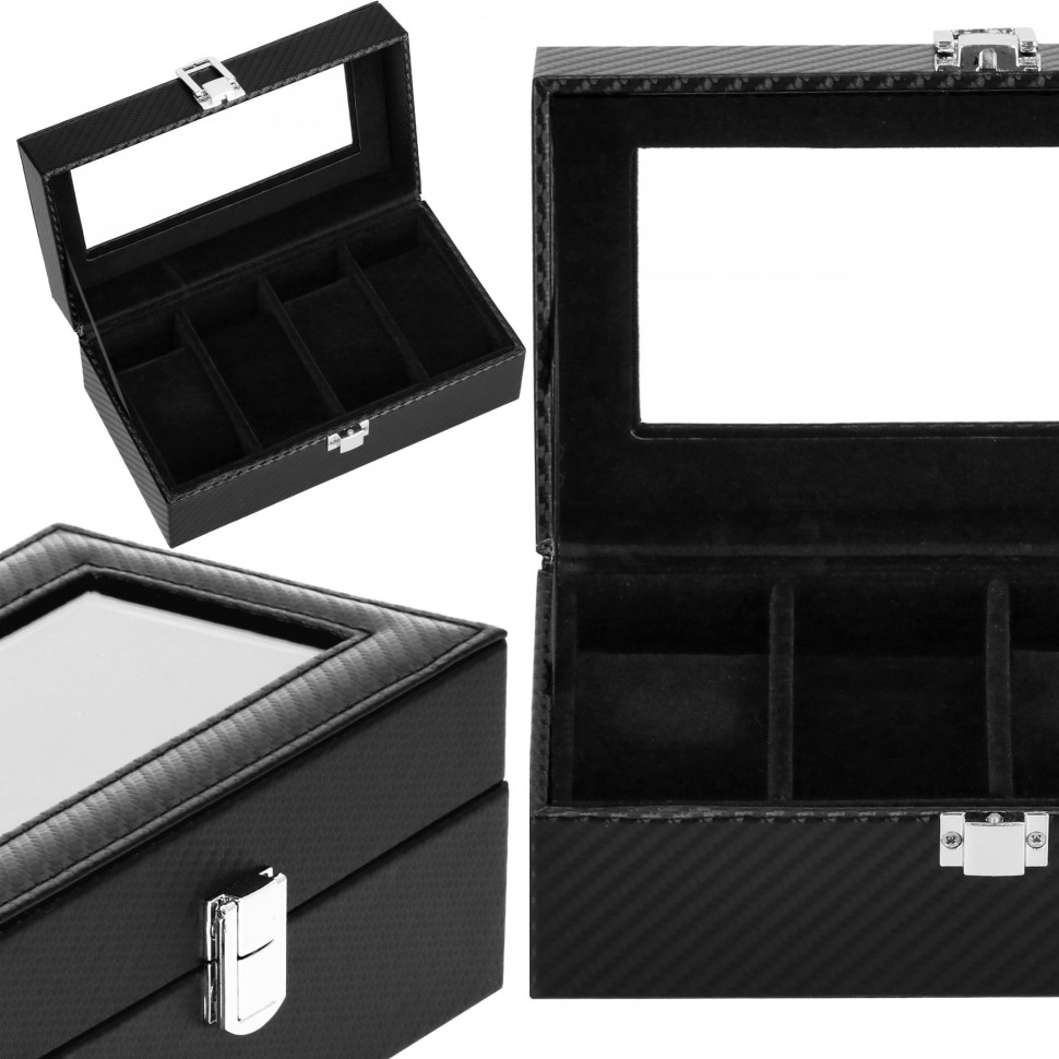 Скринька-органайзер для зберігання годинників Springos HA1051 21x11x8.5 см