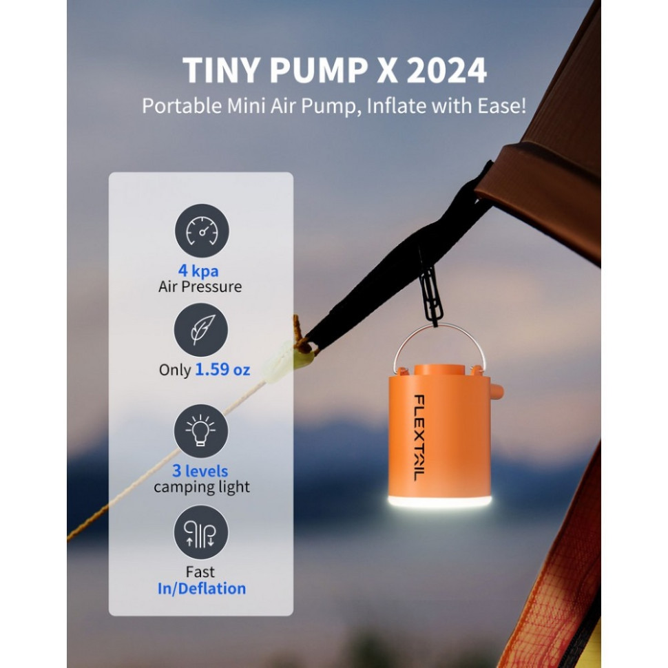 Кемпінговий насос-ліхтар Tiny Pump Х Flextail 6975755964379 