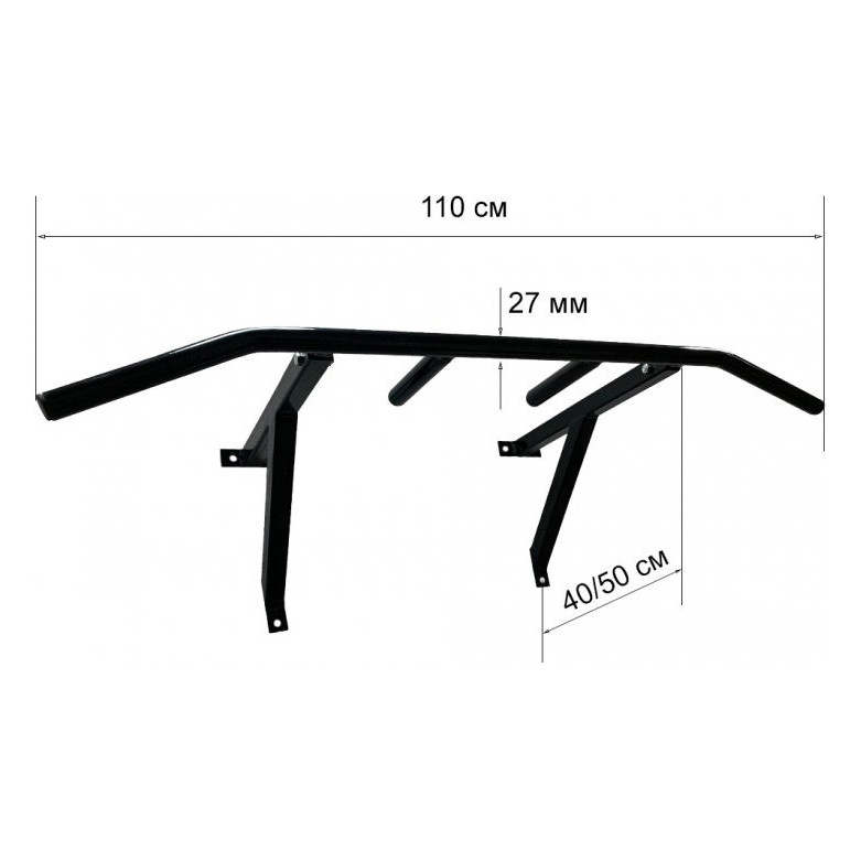 Турник настенный Newt Wide Pro черный NE-TR-16B