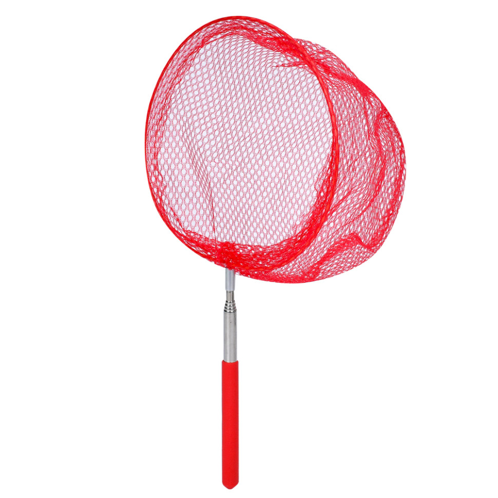 Сачок для метеликів Bambi MS 4387(Red) телескопічна ручка 35см/83см, діаметр 19 см
