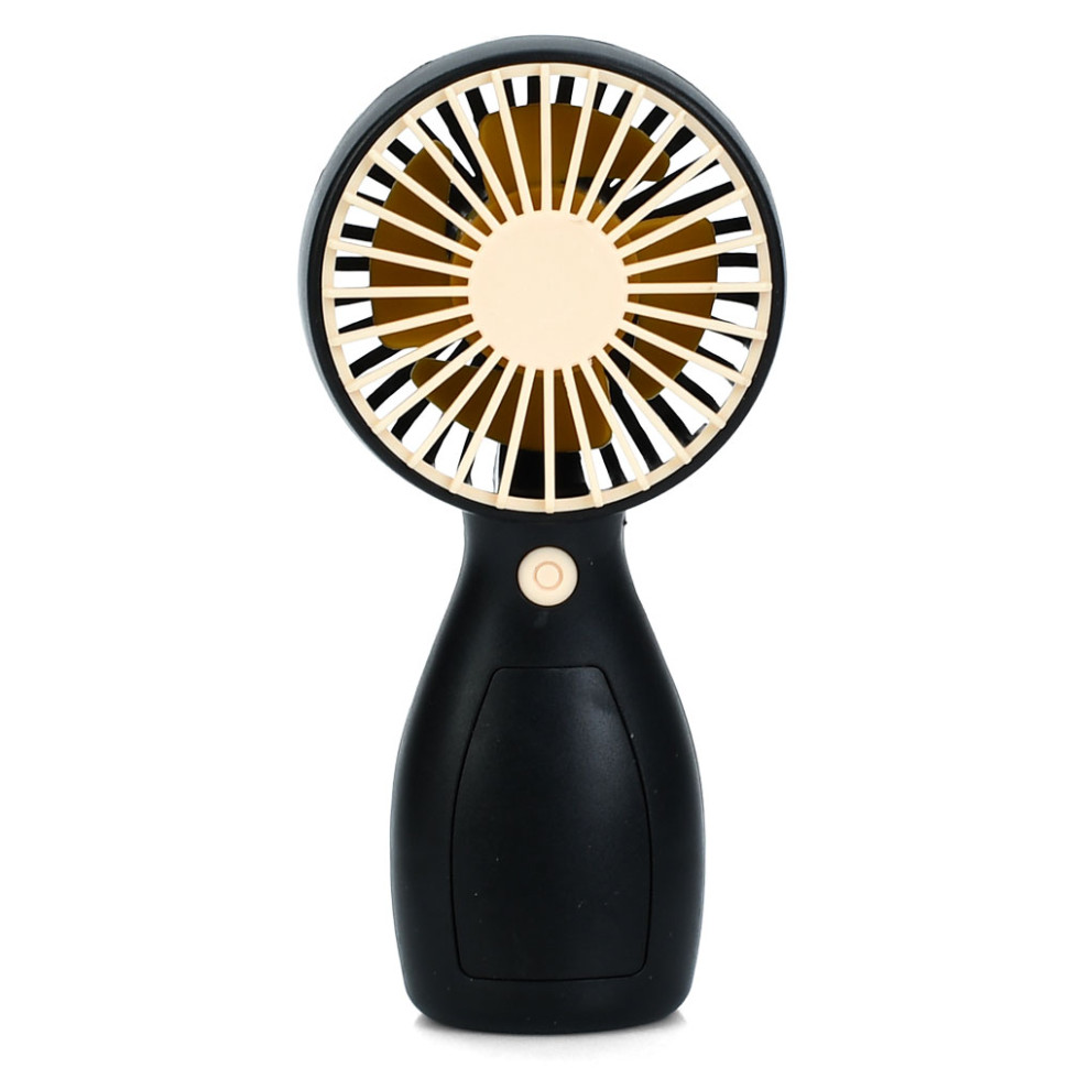 Портативний ручний вентилятор Bambi MK 5663-2(Yellow) 13 см, акумулятор, USB зарядне