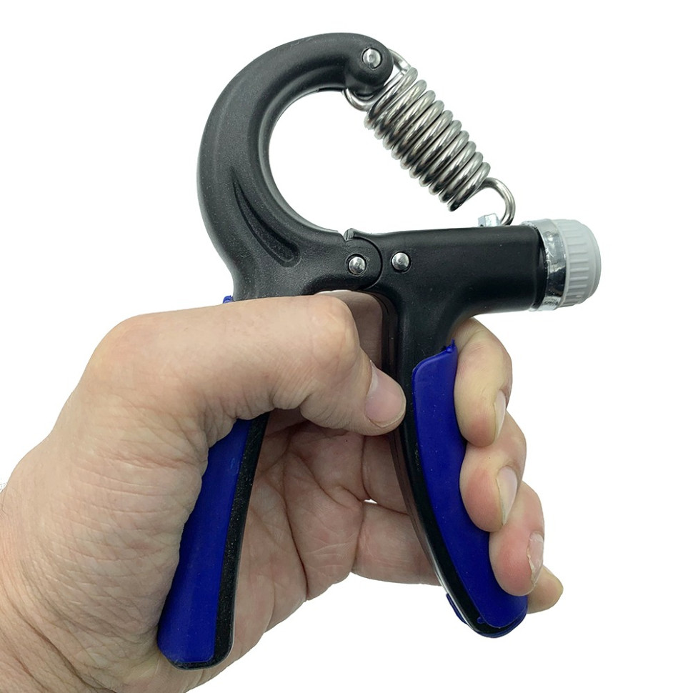 Еспандер кистьовий пружинний з регульованим навантаженням Power Grip Pro CM Newt NE-W-66BL, 10-40 кг