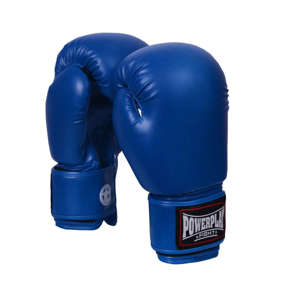 Боксерские перчатки PowerPlay PP_3004_18oz_Blue, Синие 18 унций