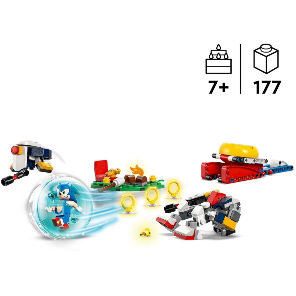 Конструктор LEGO Sonic Столкновение Соника у костра 77001, 177 деталей