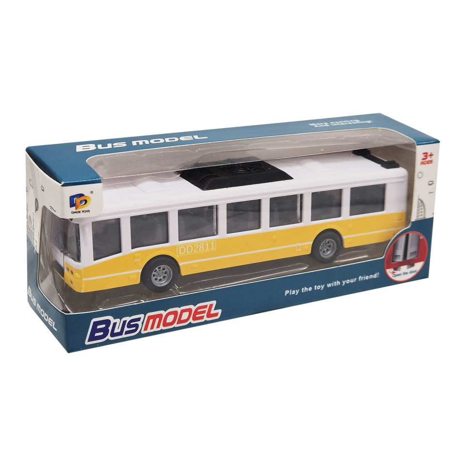 Детский инерционный автобус Bambi DD2813AC(Yellow-1) открываются двери