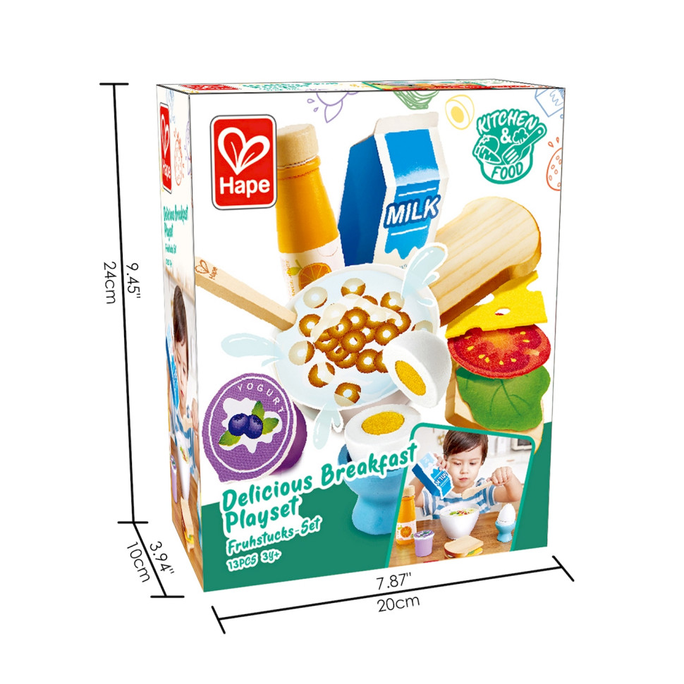 Игровой набор для детей Завтрак Hape E3172, 13 предметов