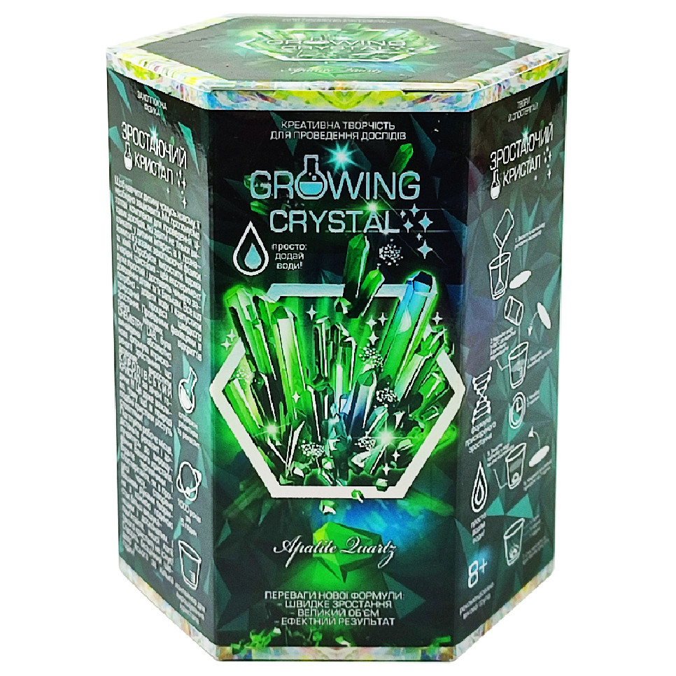 Детский набор для опытов GROWING CRYSTAL Danko Toys GRK-01 укр