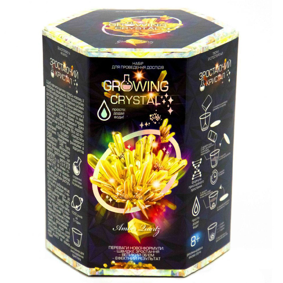 Детский набор для опытов GROWING CRYSTAL Danko Toys GRK-01 укр