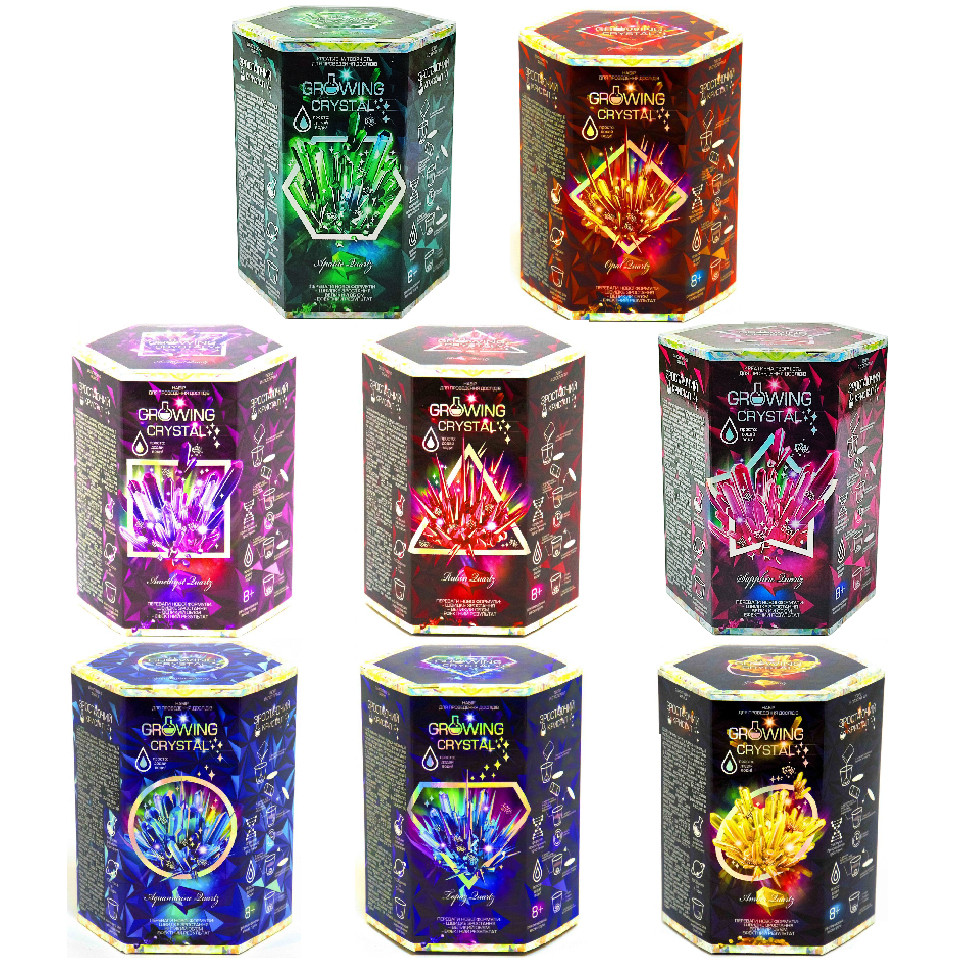 Детский набор для опытов GROWING CRYSTAL Danko Toys GRK-01 укр