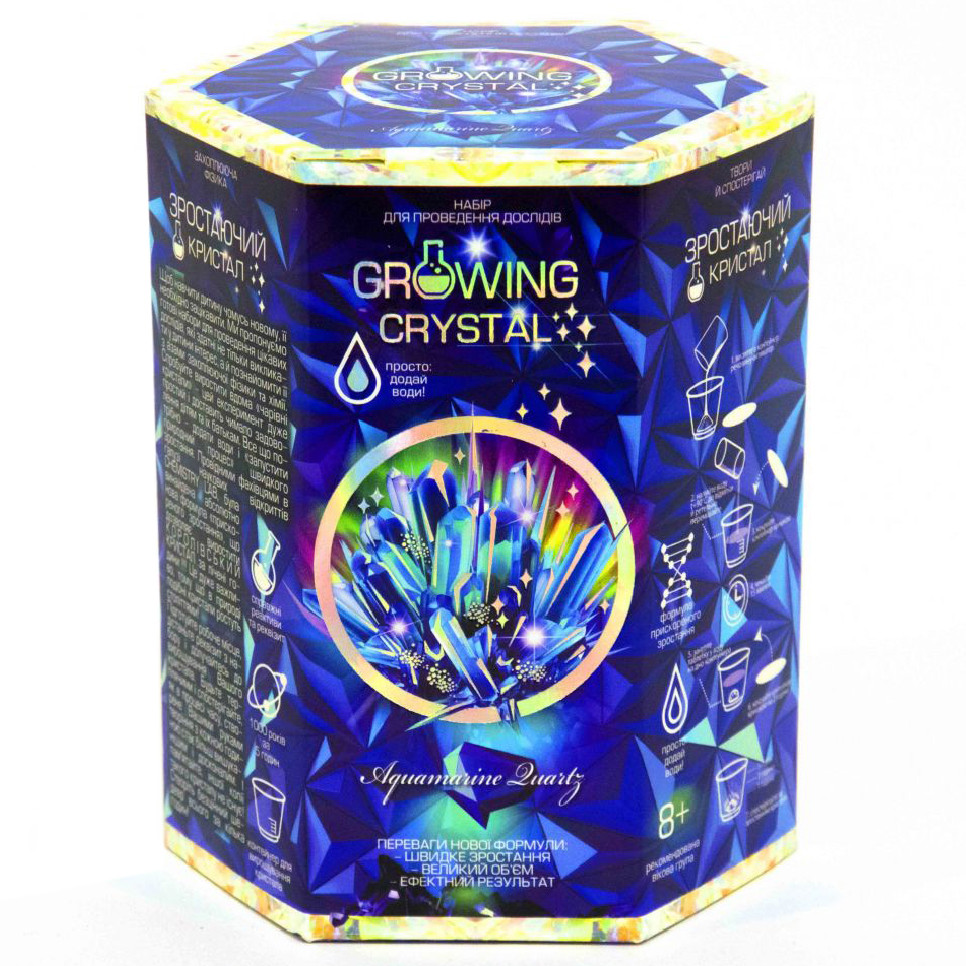 Детский набор для опытов GROWING CRYSTAL Danko Toys GRK-01 укр