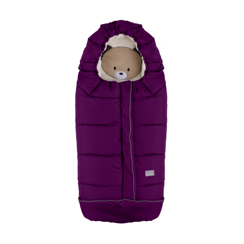 Зимовий конверт NUVITA 9605 СUCCIOLI JUNIOR бузковий/ведмідь/бежевий NV9605CUCCIOLOJRMELLIL