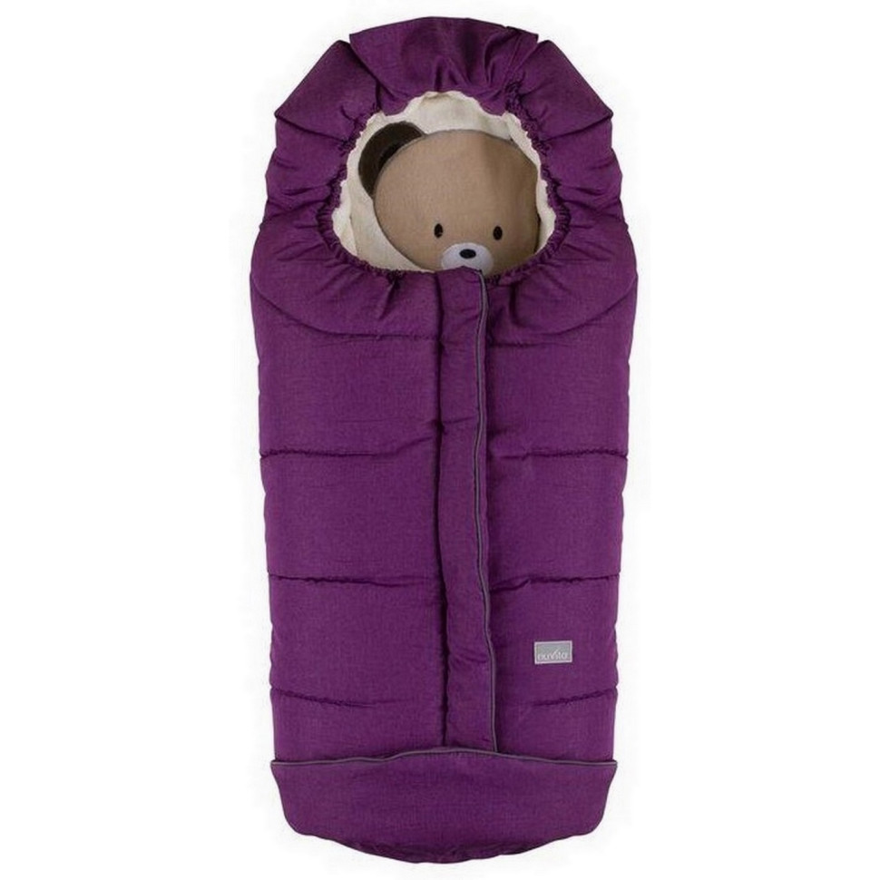 Зимовий конверт NUVITA 9605 СUCCIOLI JUNIOR бузковий/ведмідь/бежевий NV9605CUCCIOLOJRMELLIL