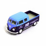 Машинка Volkswagen Bus Double Cab Pickup Delivery 1963 Kinsmart KT5396W інерційна, 1:34