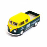 Машинка Volkswagen Bus Double Cab Pickup Delivery 1963 Kinsmart KT5396W інерційна, 1:34