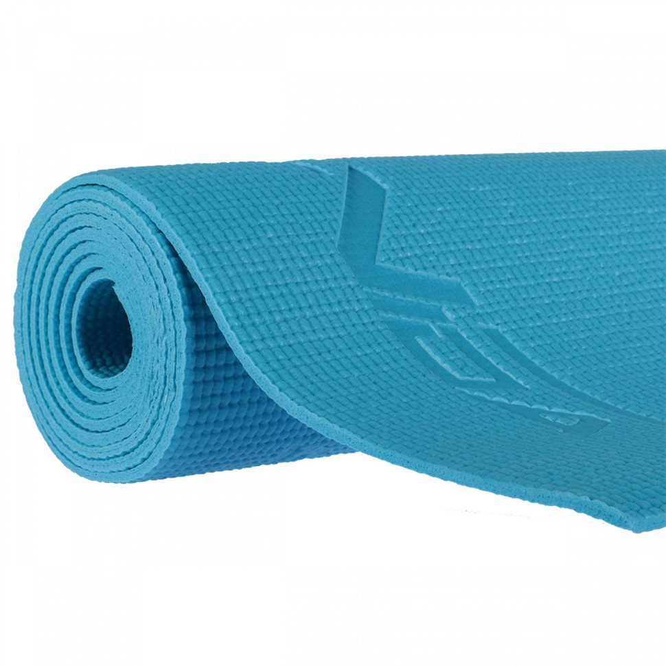 Килимок для йоги та фітнесу SportVida SV-HK0051 PVC 4 мм, Blue