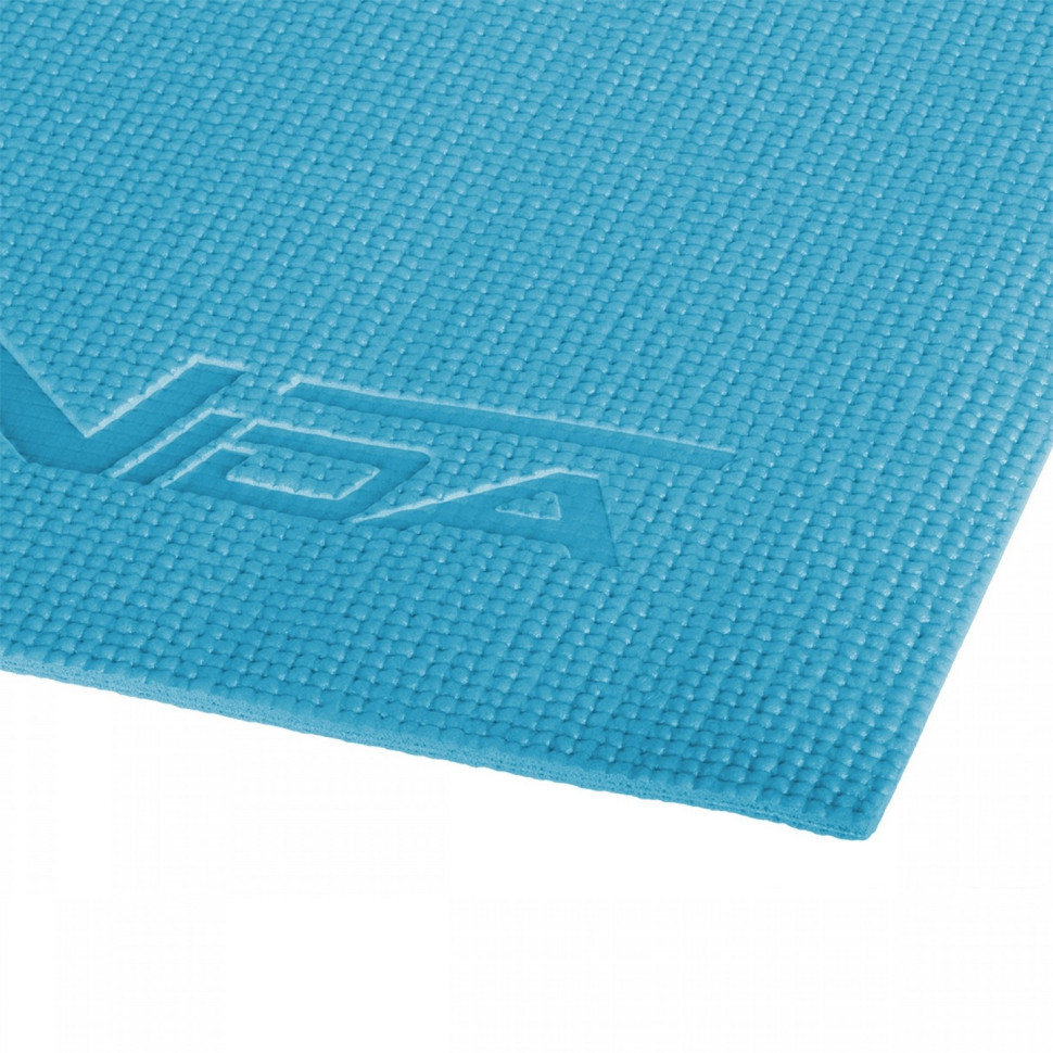 Килимок для йоги та фітнесу SportVida SV-HK0051 PVC 4 мм, Blue