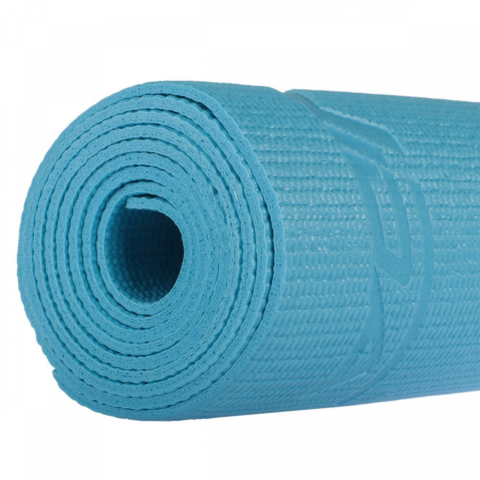 Килимок для йоги та фітнесу SportVida SV-HK0051 PVC 4 мм, Blue