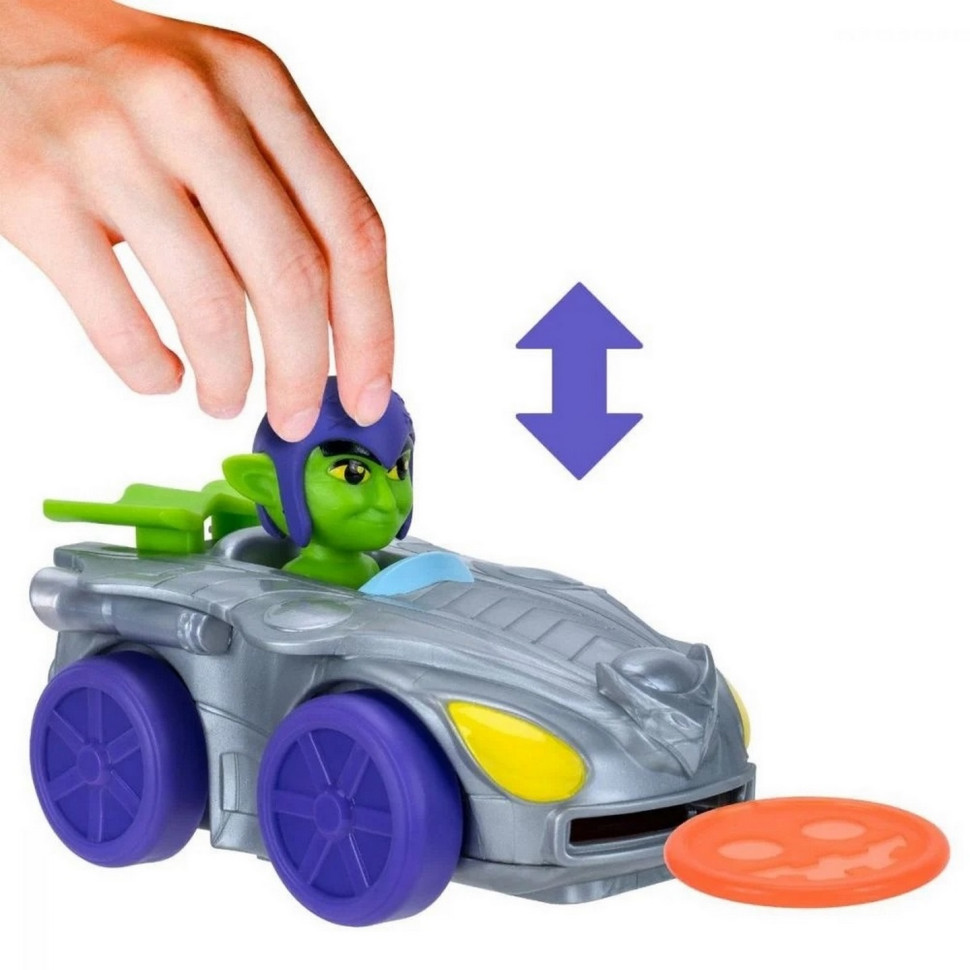 Машинка Spidey Little Vehicle Disc Dashers Green Goblin W1 Гоблін SNF0011