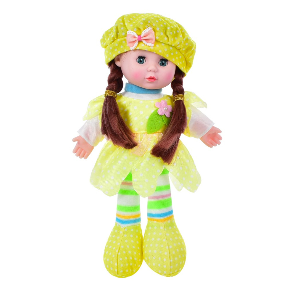 Детская Кукла Bambi LY3011(Yellow) мягконабивная 28 см, желтая