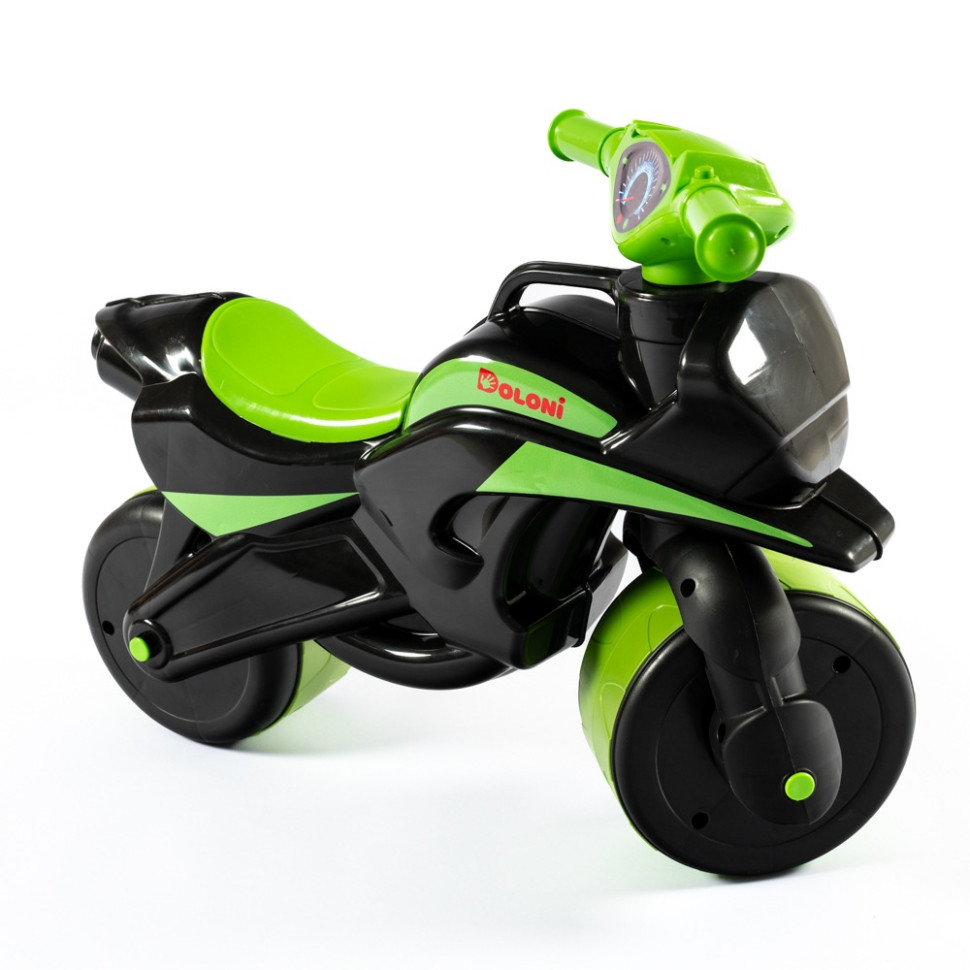 Байк-біговець Doloni Toys 0138/590 Чорно-Зелений