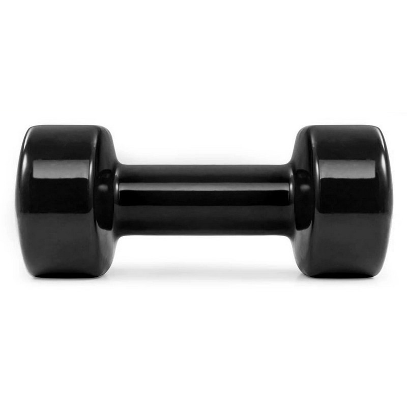 Гантели виниловые PowerPlay PP_4121_2*1kg 2 по 1 кг, Черные