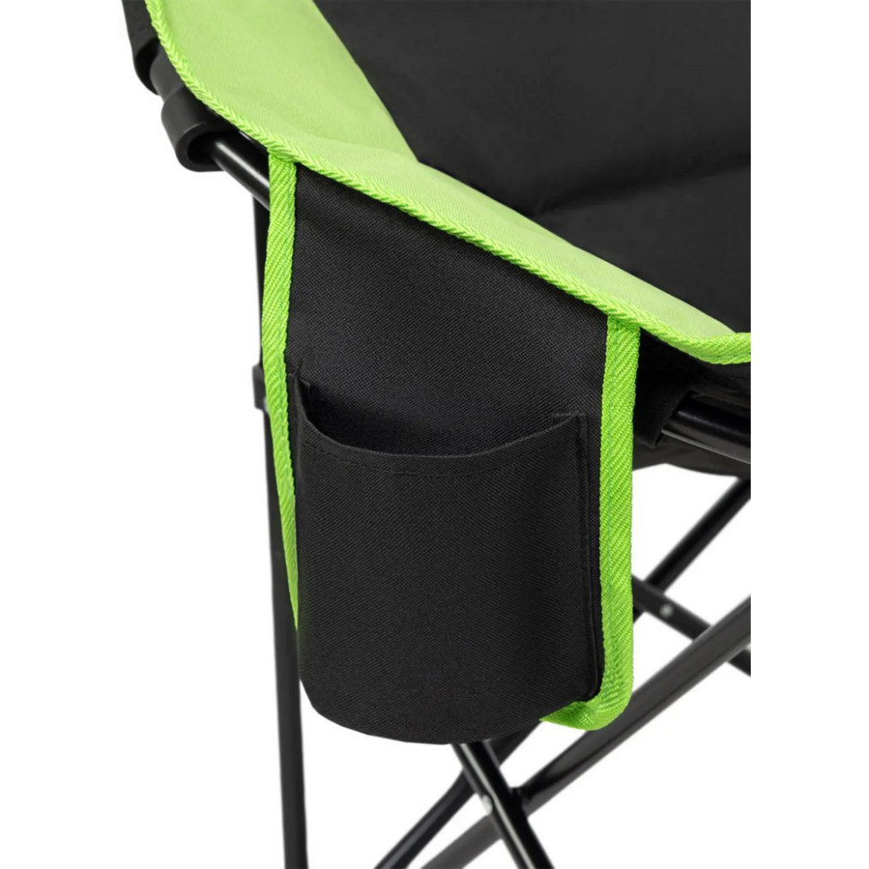 Кресло туристическое Comfort Moon KingCamp KC3816_BLACK/GRASSGREEN, до 120 кг