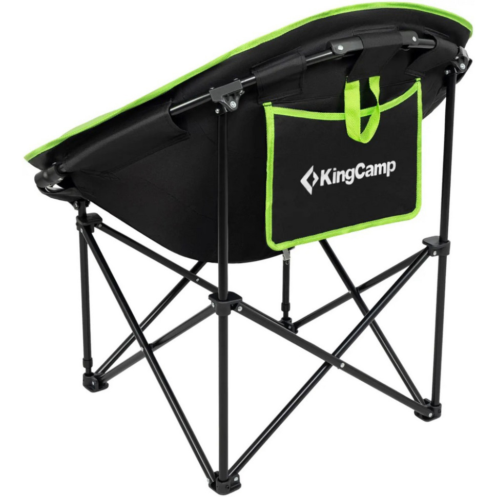 Кресло туристическое Comfort Moon KingCamp KC3816_BLACK/GRASSGREEN, до 120 кг
