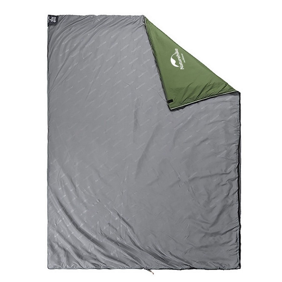 Сверхлегкий спальник LW180 NH21MSD04 Naturehike 6927595786956-R, прав (15°C), p-p XL, темно-зеленый