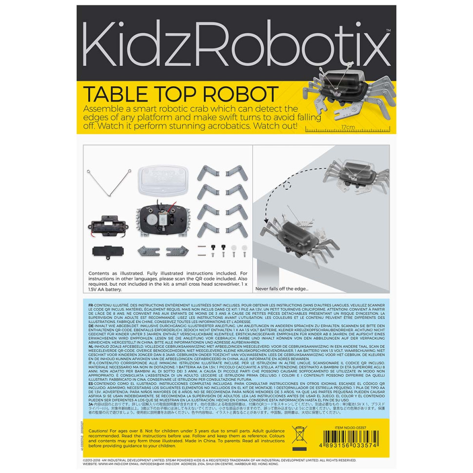 Настольный конструктор-робот Краб 4M 00-03357 серия KidzRobotix
