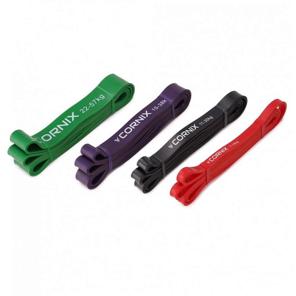 Еспандер-петля Power Band Cornix XR-0088, 7-57 кг, 4 шт