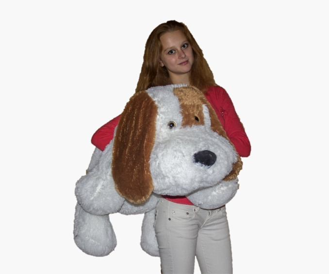 М'яка іграшка Alina Toys велика собачка Шарик 110 см білий 5784660ALN