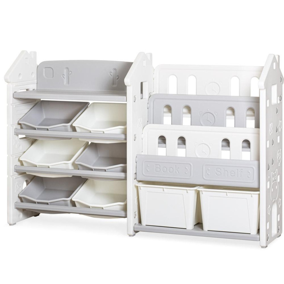 Детский стеллаж для хранения Block Mealux KD-E195 White 149х99х36 см