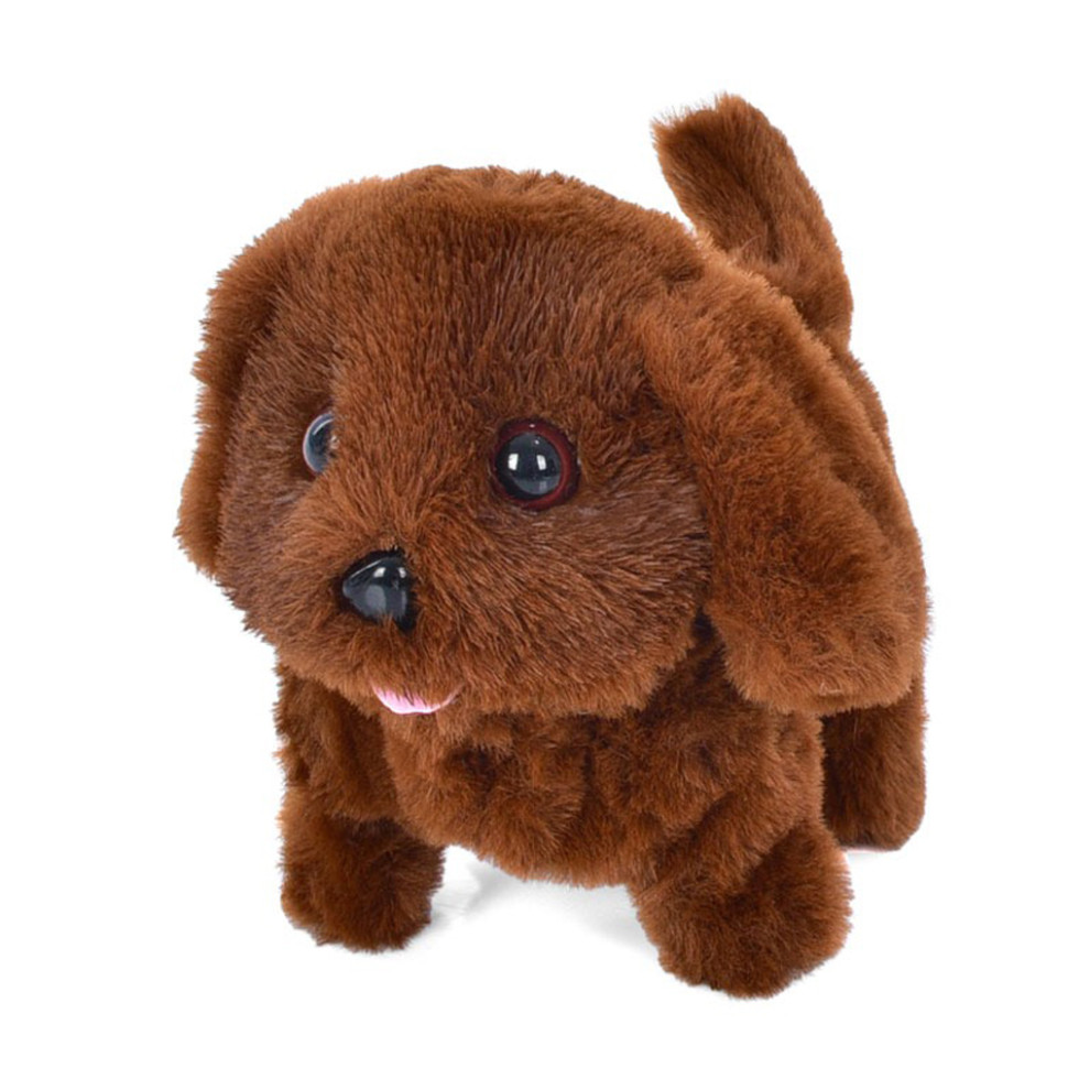 Мягкая интерактивная игрушка «Щенок» Bambi MP 2191, 17 см, звук, ходит