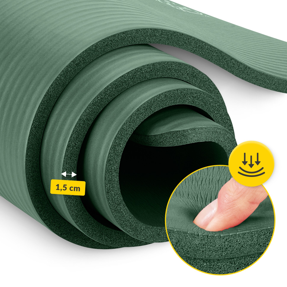 Килимок спортивний для йоги та фітнесу 4FIZJO P-5905973406727, 180 x 60 x 1,5 см