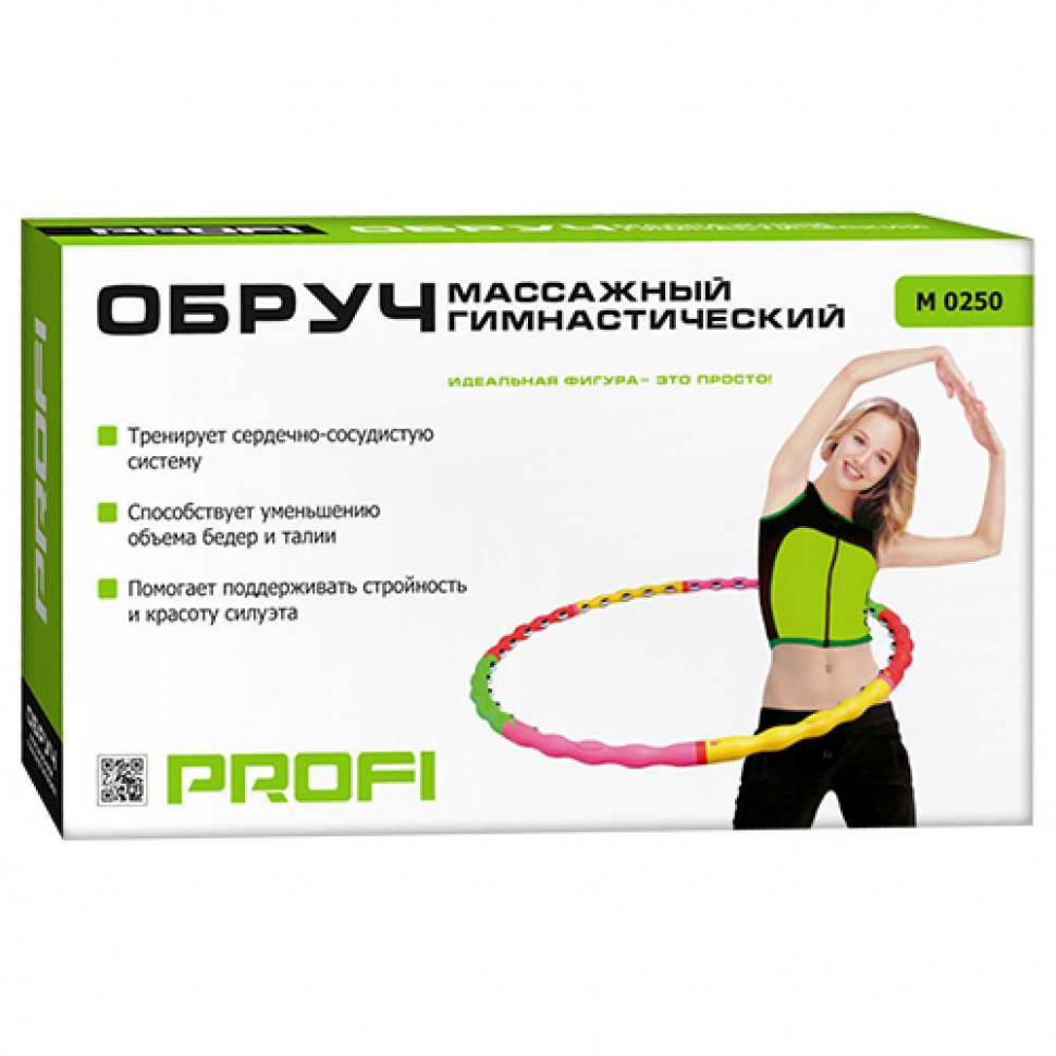 Обруч M 0251 массажный, 98см, 8 частей.