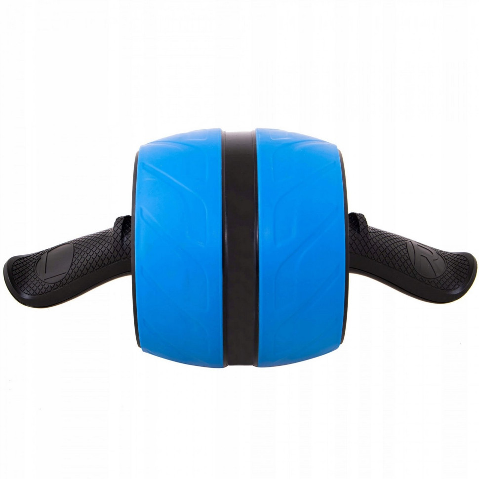 Ролик для преса зі зворотним механізмом AB Wheel Springos FA5000 Blue/Black