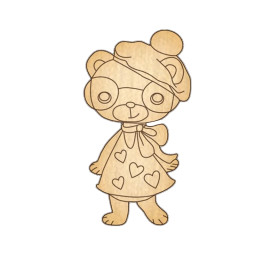 Заготовка броши для раскрашивания "Медвежонок-4" Fabrika Decoru FDZB-041