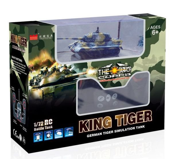 Танк микро GWT2203 на радиоуправлении 1:72 King Tiger со звуком
