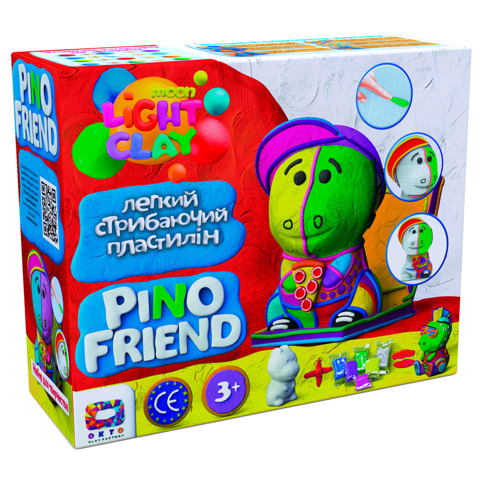 Набір легкого стрибаючого пластиліну Pino Friend 