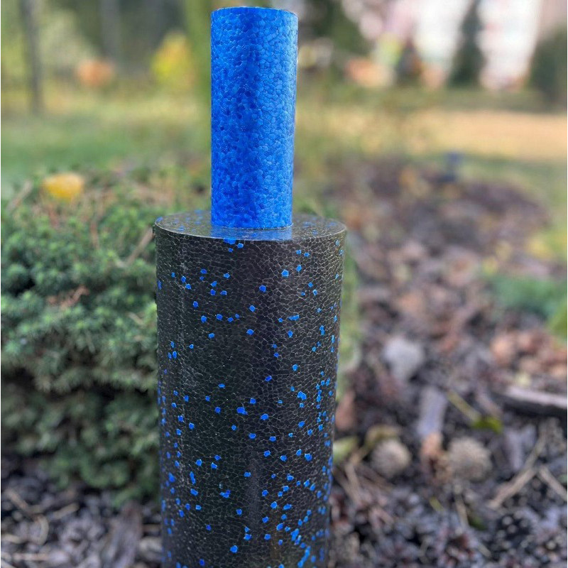 Массажный ролик (роллер) гладкий PP-4348 2 in 1 EPP Foam Roller PowerPlay PP_4348_Blue_(33*14)