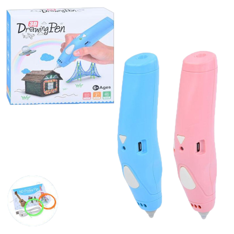 3D ручка Bambi K9920, 15,5см, тип филомента-PCL, на аккумуляторе, USB-шнур